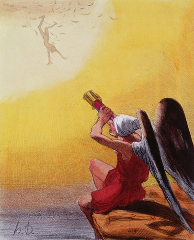 La caída de Ícaro de Honoré Daumier